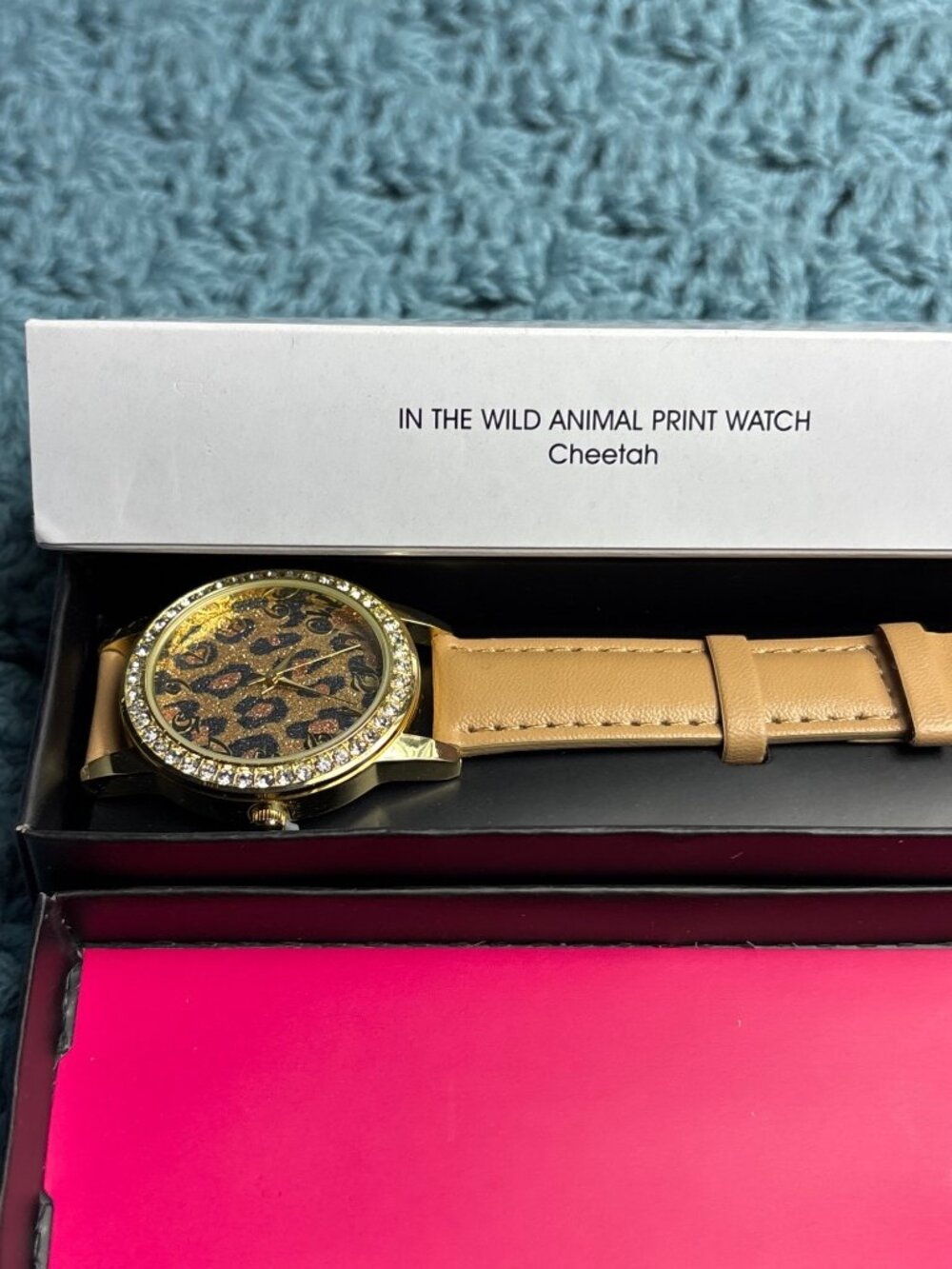 Avon In The Wild Animal Print Watch Cheetah New in Box